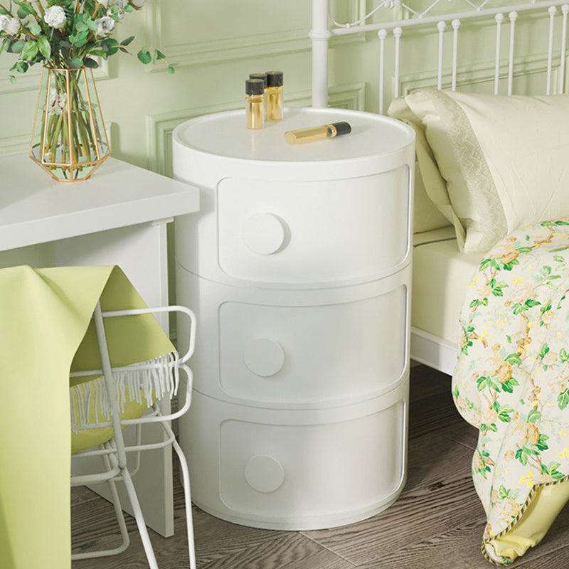 Mesa de acento de almacenamiento contemporáneo Nightsand Nightsand con gabinetes