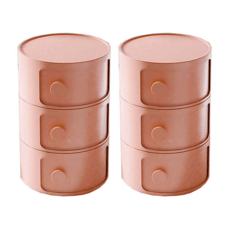 Mesa de acento de almacenamiento contemporáneo Nightsand Nightsand con gabinetes