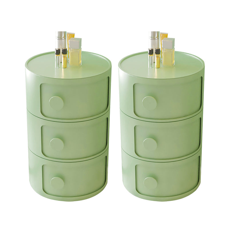 Mesa de acento de almacenamiento contemporáneo Nightsand Nightsand con gabinetes