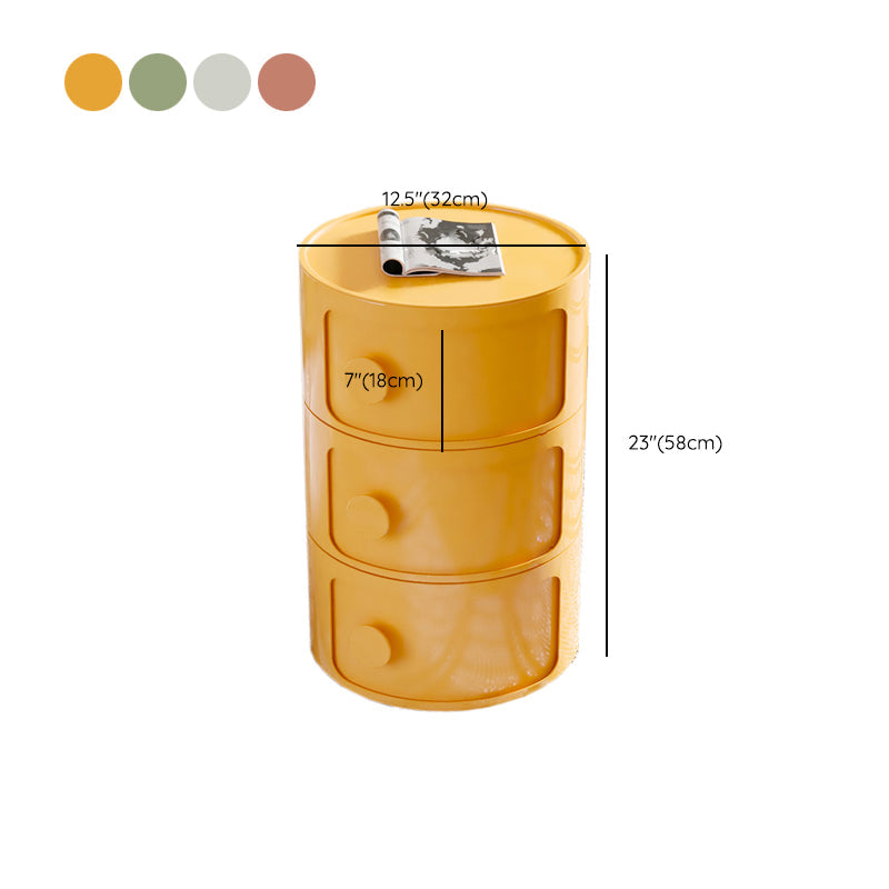 Mesa de acento de almacenamiento contemporáneo Nightsand Nightsand con gabinetes