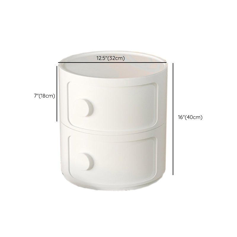 Mesa de acento de almacenamiento contemporáneo Nightsand Nightsand con gabinetes