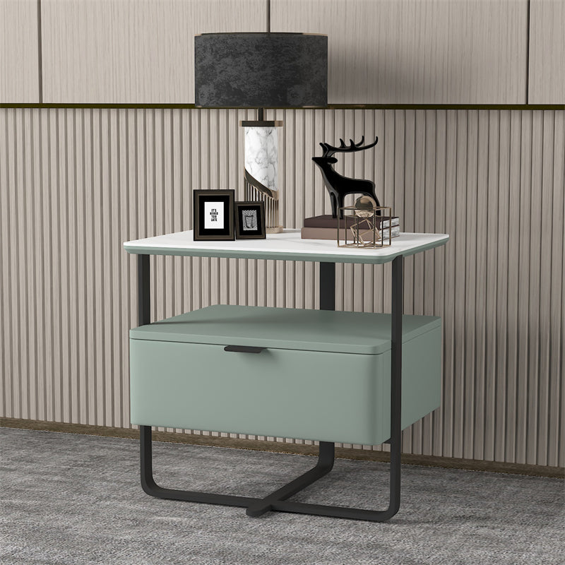 18,9 "tavolo da notte in pietra alta mobile in legno con cassetto