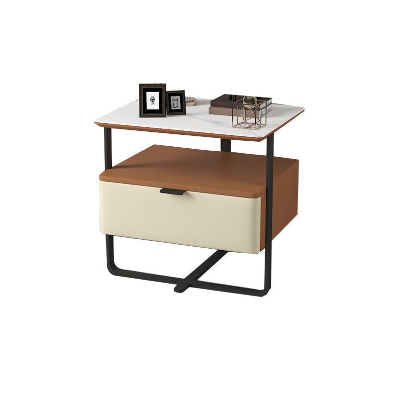 18,9 "tavolo da notte in pietra alta mobile in legno con cassetto