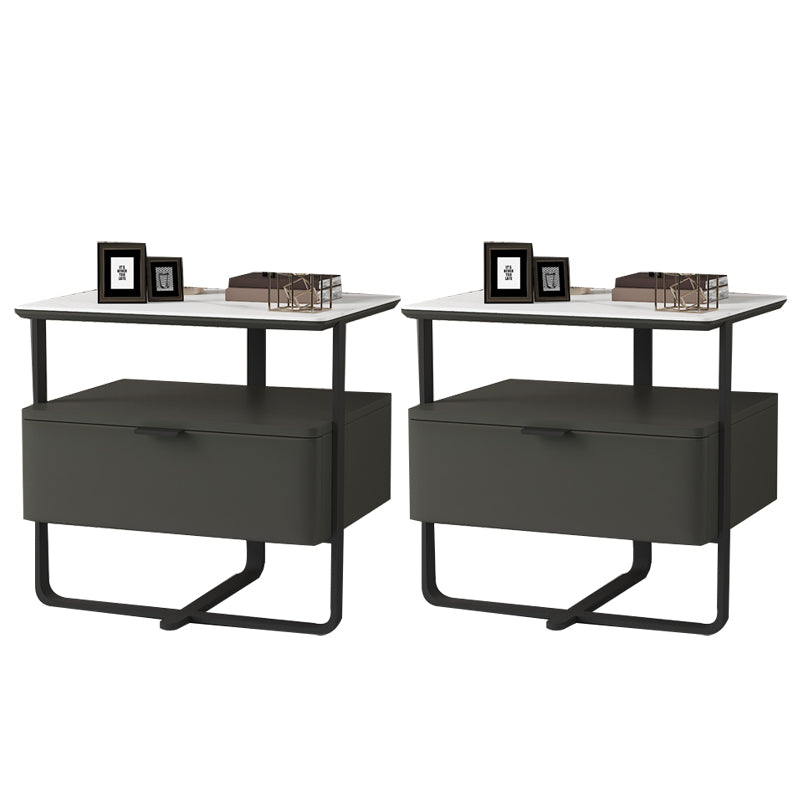 18,9 "tavolo da notte in pietra alta mobile in legno con cassetto