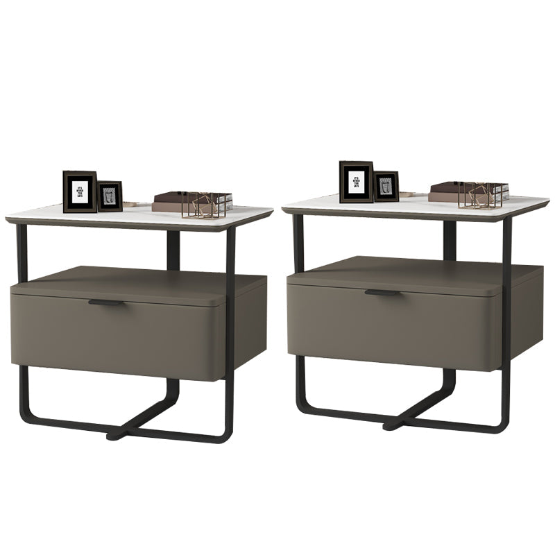 18,9 "tavolo da notte in pietra alta mobile in legno con cassetto