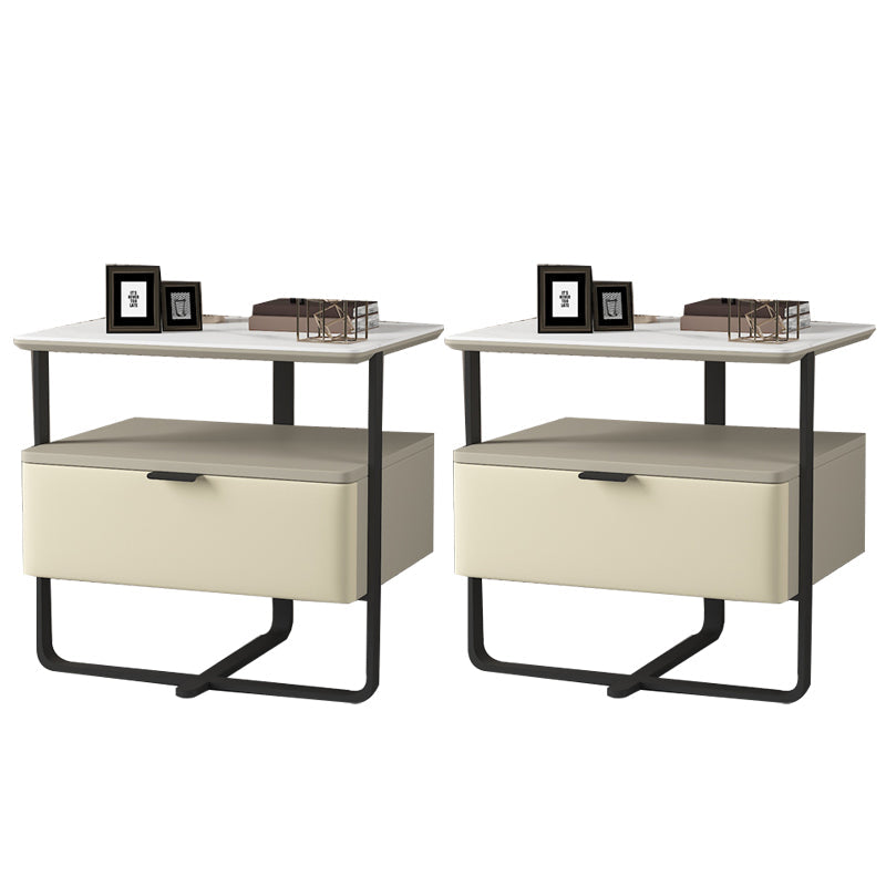 18,9 "tavolo da notte in pietra alta mobile in legno con cassetto