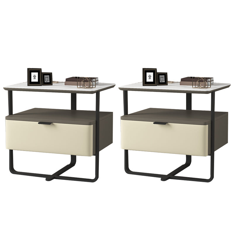 18,9 "tavolo da notte in pietra alta mobile in legno con cassetto