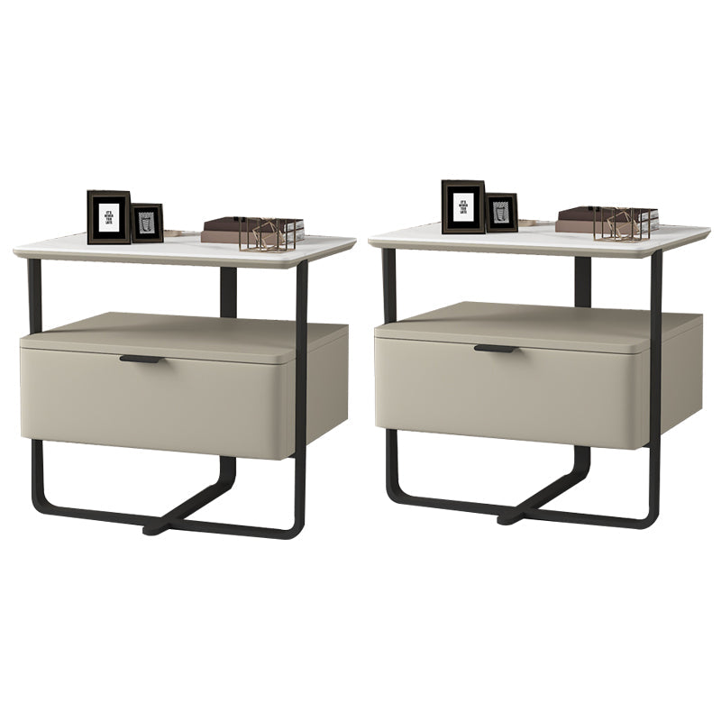 18,9 "tavolo da notte in pietra alta mobile in legno con cassetto