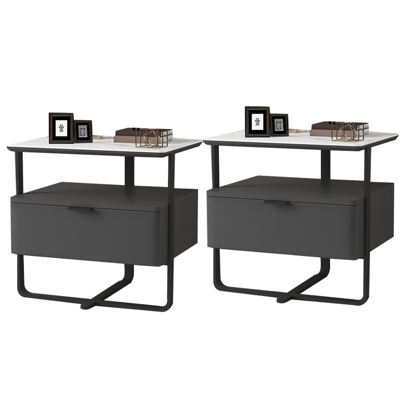 18,9 "tavolo da notte in pietra alta mobile in legno con cassetto