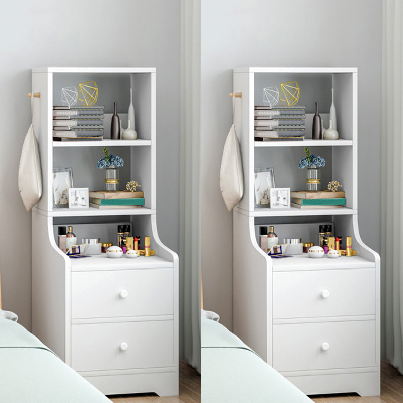 オープンストレージベッドナイトスタンドベッドルーム用の現代的なベッドサイドキャビネット