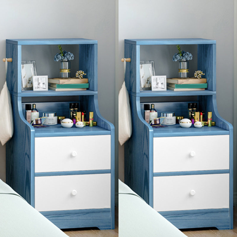 オープンストレージベッドナイトスタンドベッドルーム用の現代的なベッドサイドキャビネット