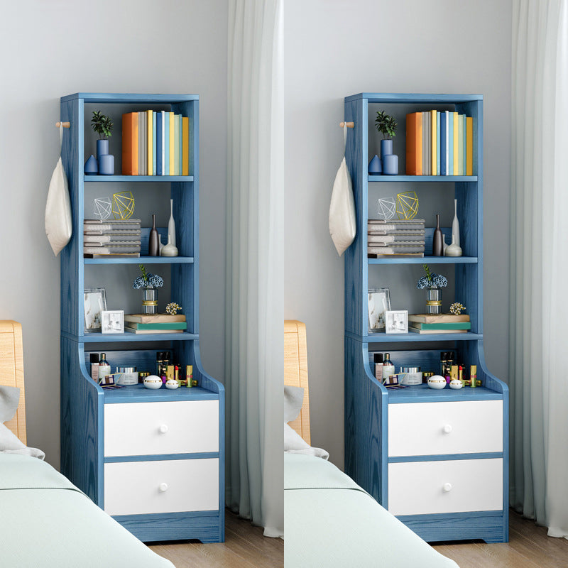 オープンストレージベッドナイトスタンドベッドルーム用の現代的なベッドサイドキャビネット