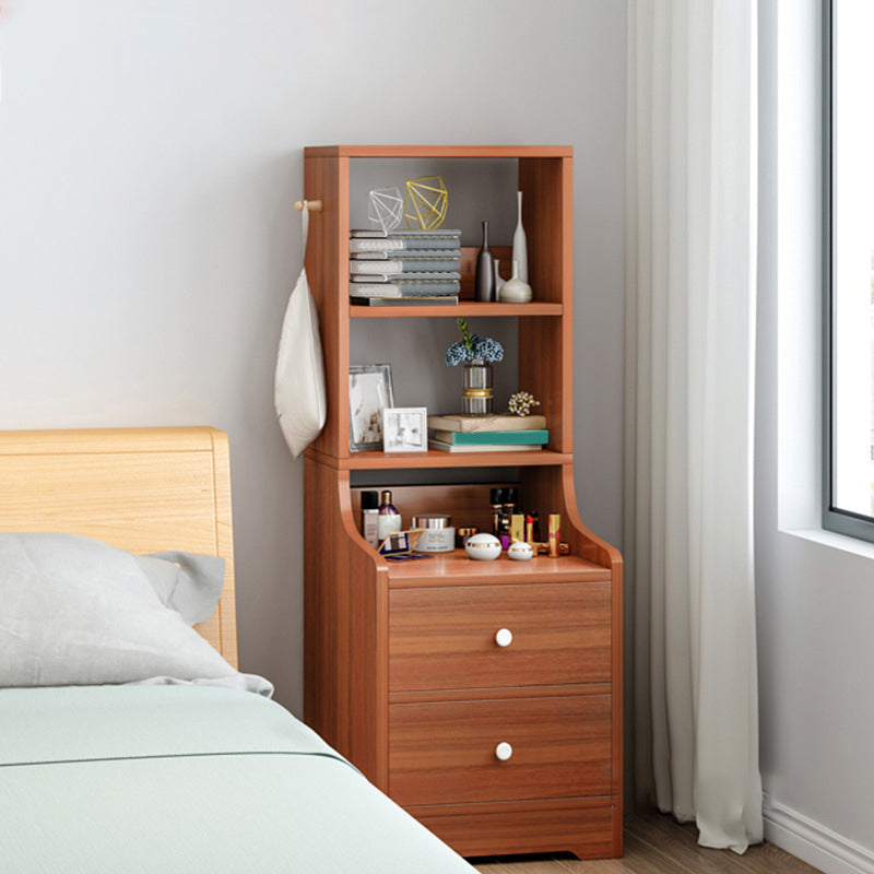 オープンストレージベッドナイトスタンドベッドルーム用の現代的なベッドサイドキャビネット