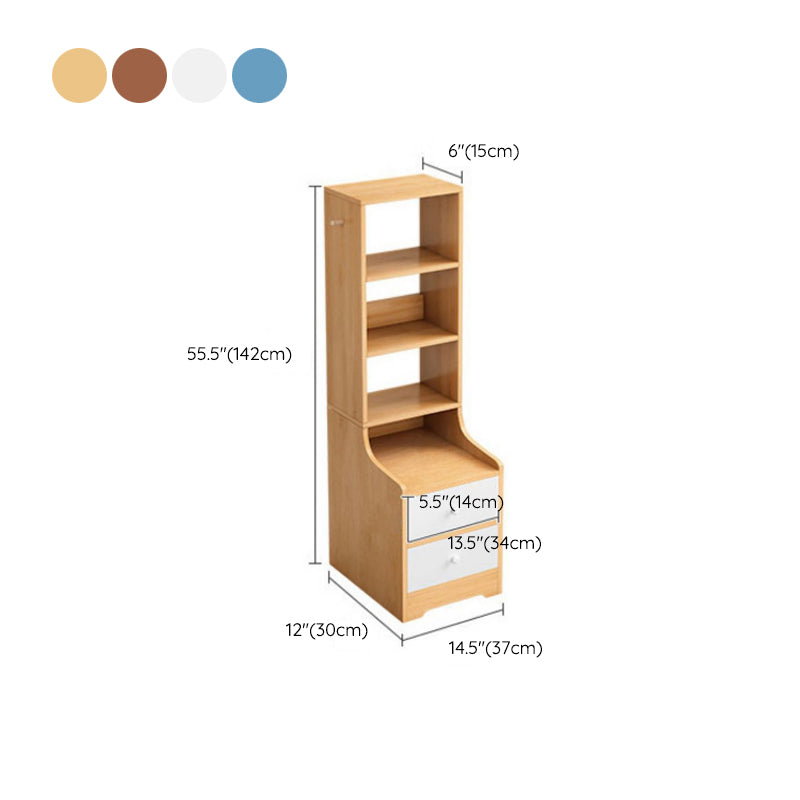 オープンストレージベッドナイトスタンドベッドルーム用の現代的なベッドサイドキャビネット