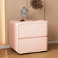 Contemporary Bed Nightstand Solid Wood Bedside Cabinet with 2 Drawers