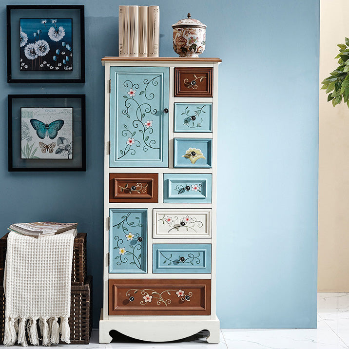 Cassettiera portaoggetti costiera Cassettiera in legno massello con 8/10/12 cassetti