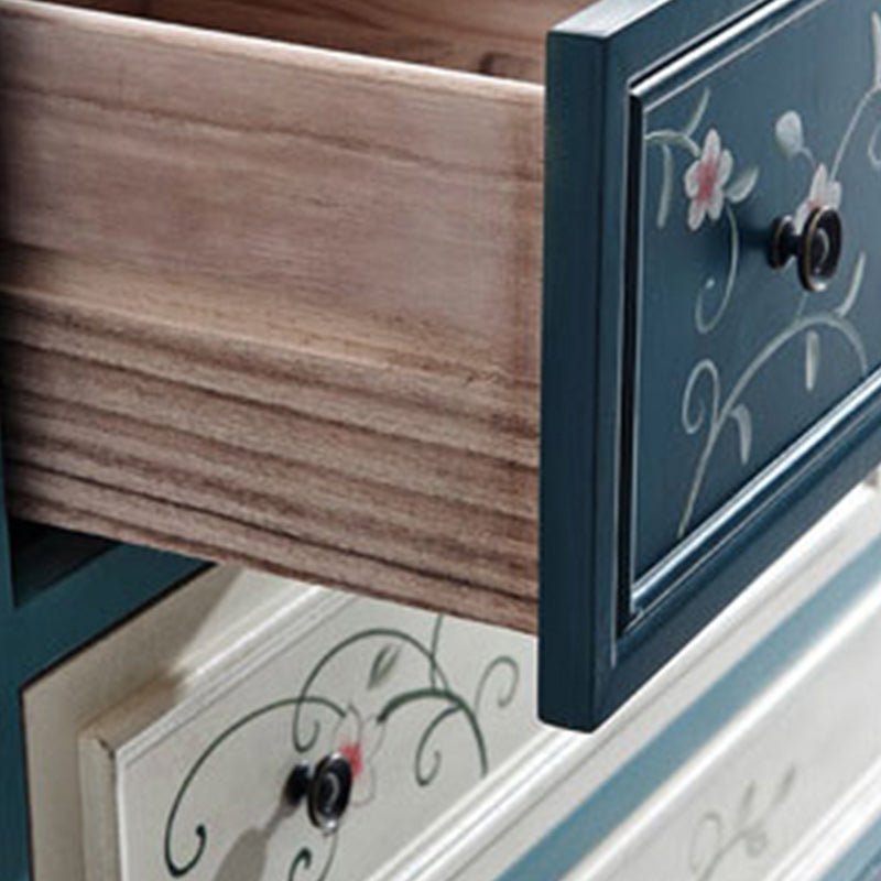 Cassettiera portaoggetti costiera Cassettiera in legno massello con 8/10/12 cassetti