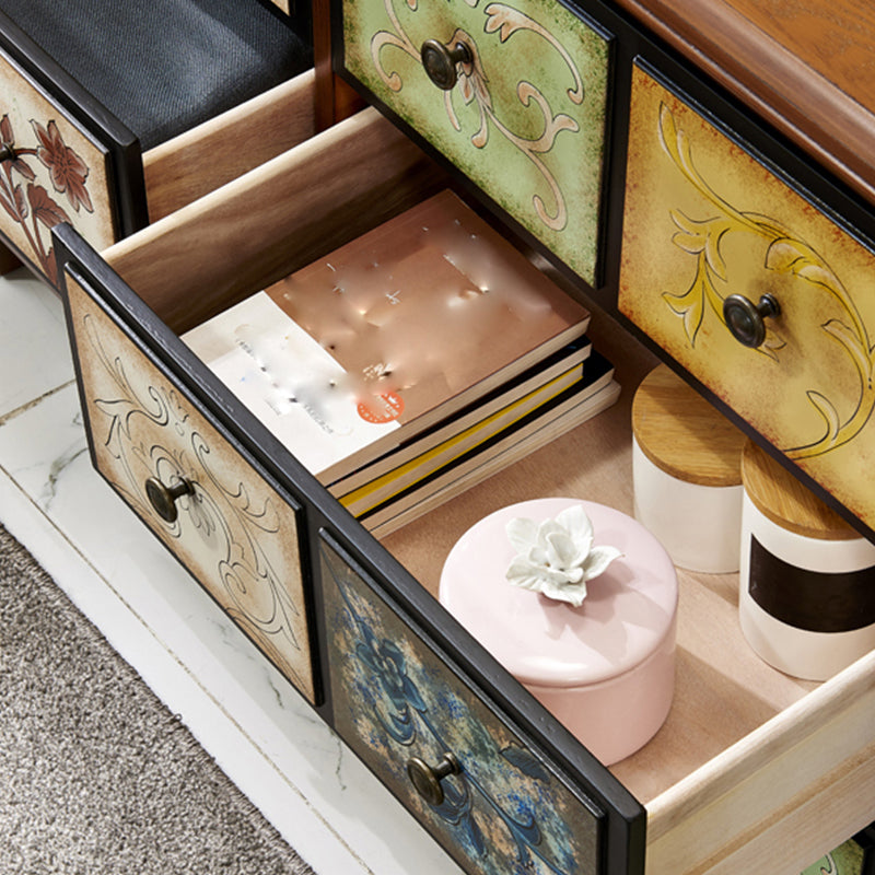 American Traditional Wooden Chest Home Storage Chest with Drawers Clearhalo 'Bedroom Furniture' 'Dressers & Chests' 'dressers_chests' 'furn' 'furn_dressers_chests' 'Furniture' 6355120