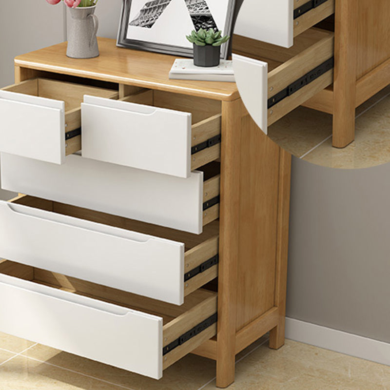 Cassettiera moderna in legno massello con 5/6/9 cassetti