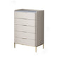 Vertical Glam Stone Storage Chest Bedroom Chest with Drawers Off-White 5 Clearhalo 'Bedroom Furniture' 'Dressers & Chests' 'dressers_chests' 'furn' 'furn_dressers_chests' 'Furniture' 6355258