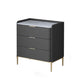 Vertical Glam Stone Storage Chest Bedroom Chest with Drawers Dark Gray 3 Clearhalo 'Bedroom Furniture' 'Dressers & Chests' 'dressers_chests' 'furn' 'furn_dressers_chests' 'Furniture' 6355272