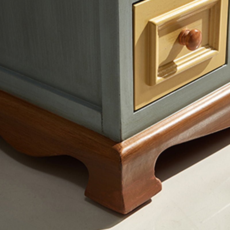 Cómoda de almacenamiento para dormitorio náutico, cómoda vertical de madera con cajones