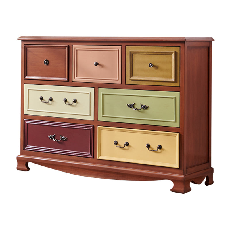 Cómoda de almacenamiento para dormitorio náutico, cómoda vertical de madera con cajones