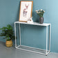 31.5" Tall Modern Console Table Iron Accent Table with 1 Shelf