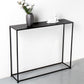 31.5" Tall Modern Console Table Iron Accent Table with 1 Shelf