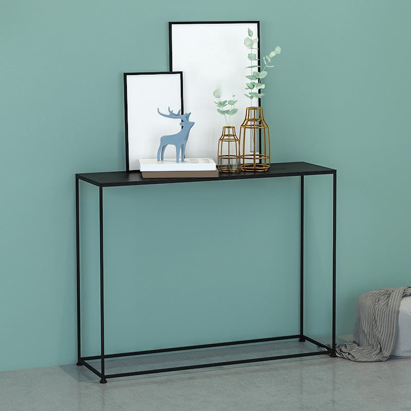 31.5" Tall Modern Console Table Iron Accent Table with 1 Shelf