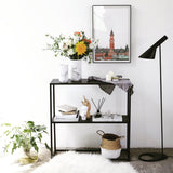 31.5" Tall 1-shelf Console Sofa Table Iron Modern Accent Table