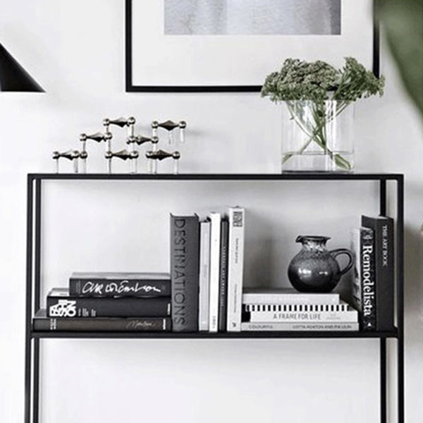 31.5" Tall 1-shelf Console Sofa Table Iron Modern Accent Table