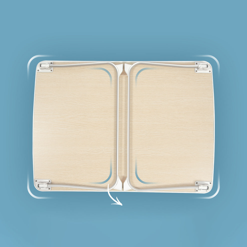 Table des ordinateurs portables rectangulaires flottants fabriqués en bois