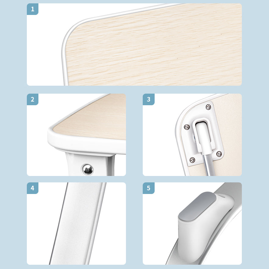 Table des ordinateurs portables rectangulaires flottants fabriqués en bois