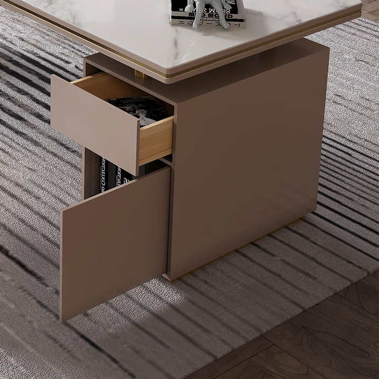 Escritorio ejecutivo de 1 drawer de 27 "de ancho de ancho escritorio de oficina rectangular