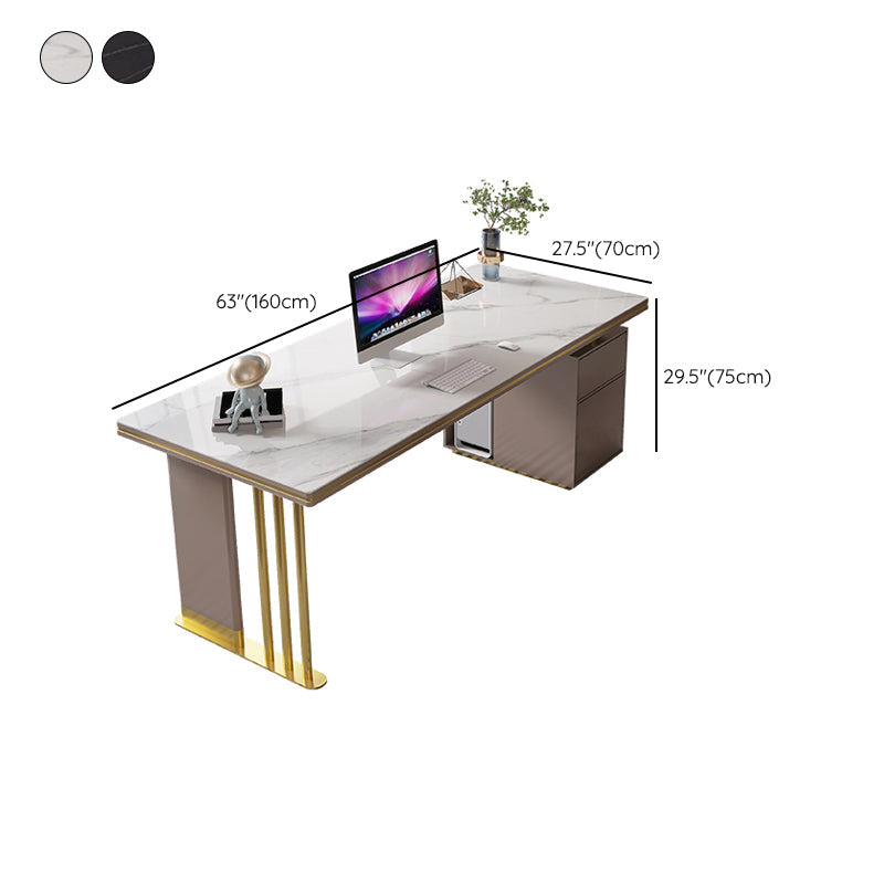 Escritorio ejecutivo de 1 drawer de 27 "de ancho de ancho escritorio de oficina rectangular
