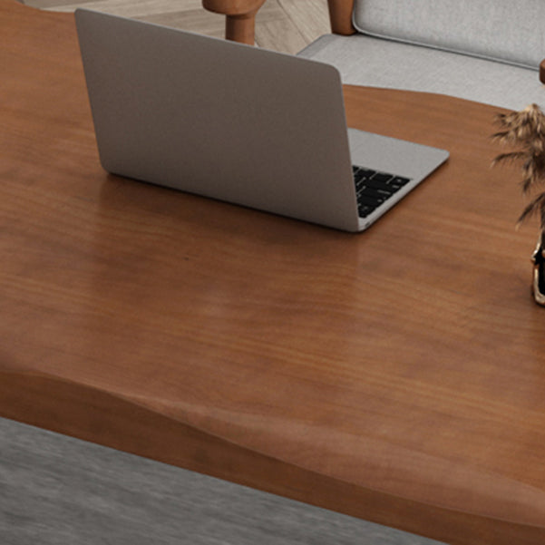 Sled Solid Wood Writing Desk Industrial Rectangular Office Desk Clearhalo 'furn' 'furn_office_desk' 'Furniture' 'Office Desks' 'Office Furniture' 'office_desk' 6356751