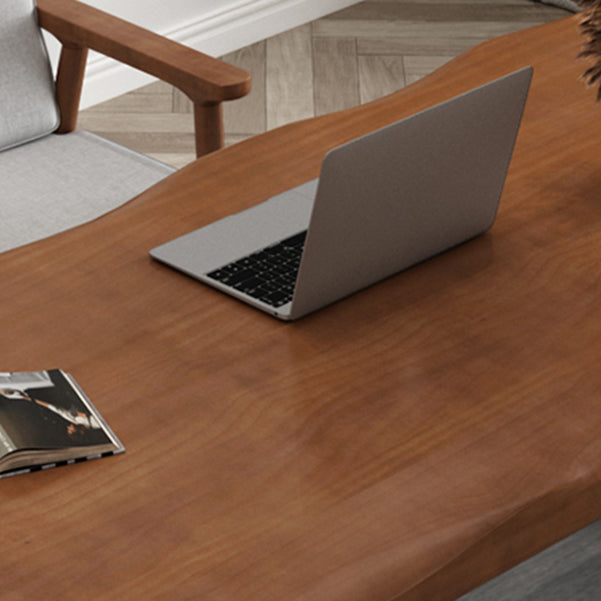 Sled Solid Wood Writing Desk Industrial Rectangular Office Desk Clearhalo 'furn' 'furn_office_desk' 'Furniture' 'Office Desks' 'Office Furniture' 'office_desk' 6356753