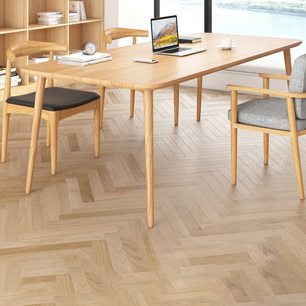 Contemporary Solid Wood Writing Desk Curved Natural Office Desk Clearhalo 'furn' 'furn_office_desk' 'Furniture' 'Office Desks' 'Office Furniture' 'office_desk' 6356797