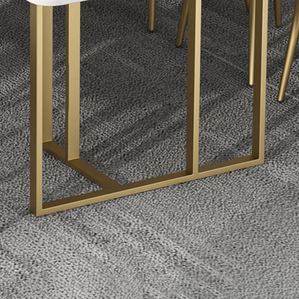 Gebogen slede schrijfbureau glam bureau met metalen benen, 29,5 'lang