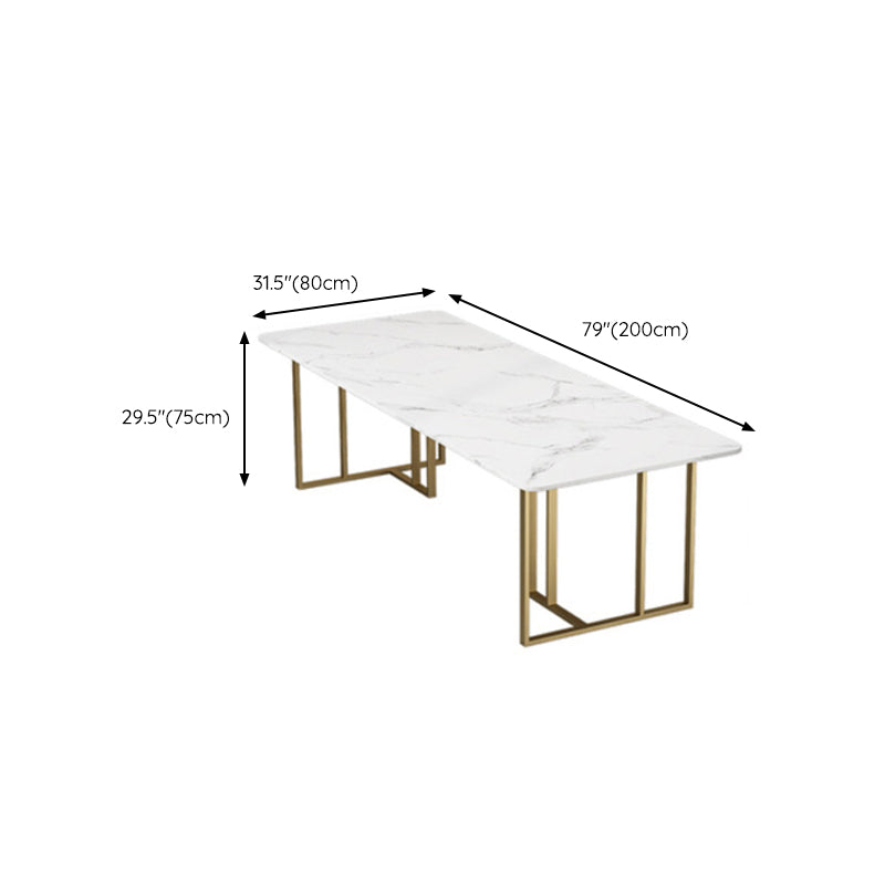 Gebogen slede schrijfbureau glam bureau met metalen benen, 29,5 'lang