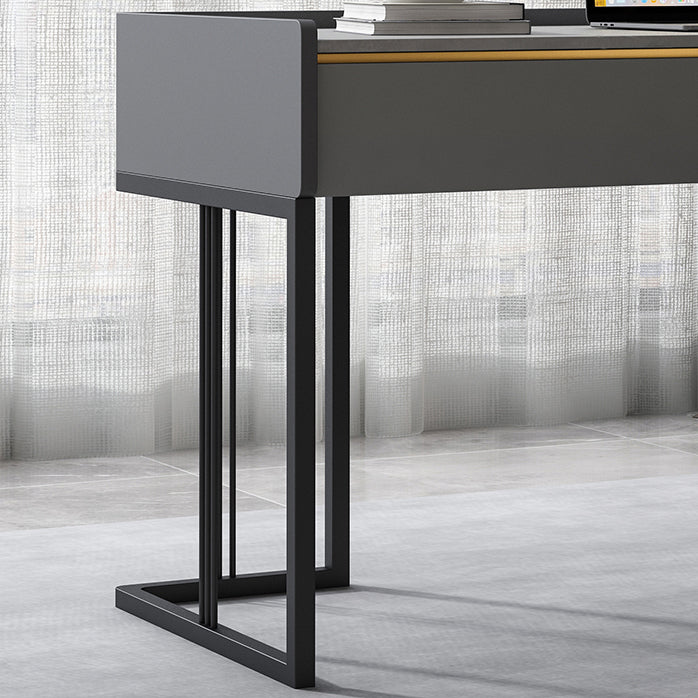 19.68 "W Industrial Rechthoekige Office Desk Antique Finish Computer Desk met metalen benen