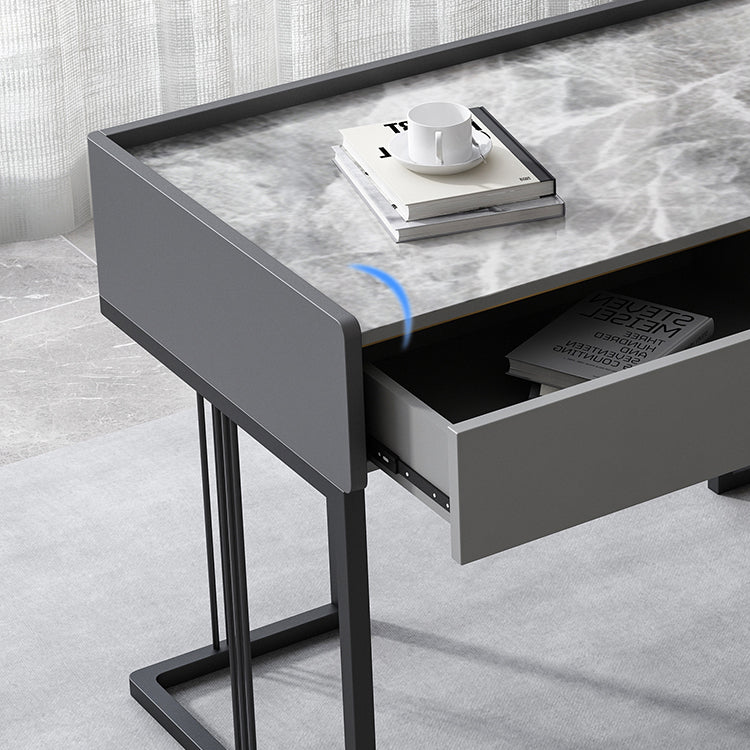 19.68 "W Industrial Rechthoekige Office Desk Antique Finish Computer Desk met metalen benen