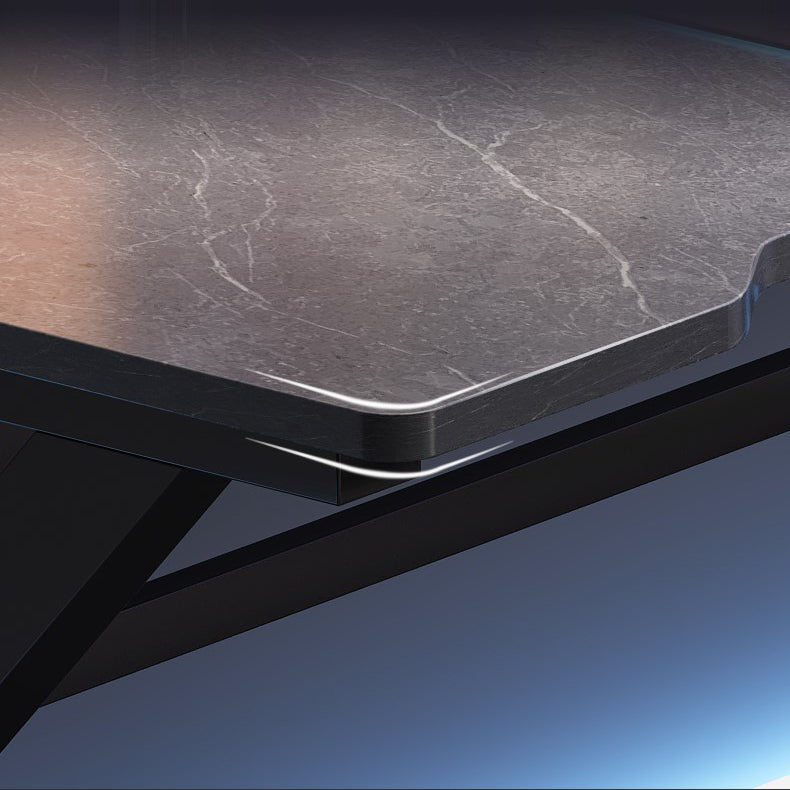 23.62" W Industrial Office Desk Antique Finish Secretary Desk with Metal Legs Clearhalo 'furn' 'furn_office_desk' 'Furniture' 'Office Desks' 'Office Furniture' 'office_desk' 6356909