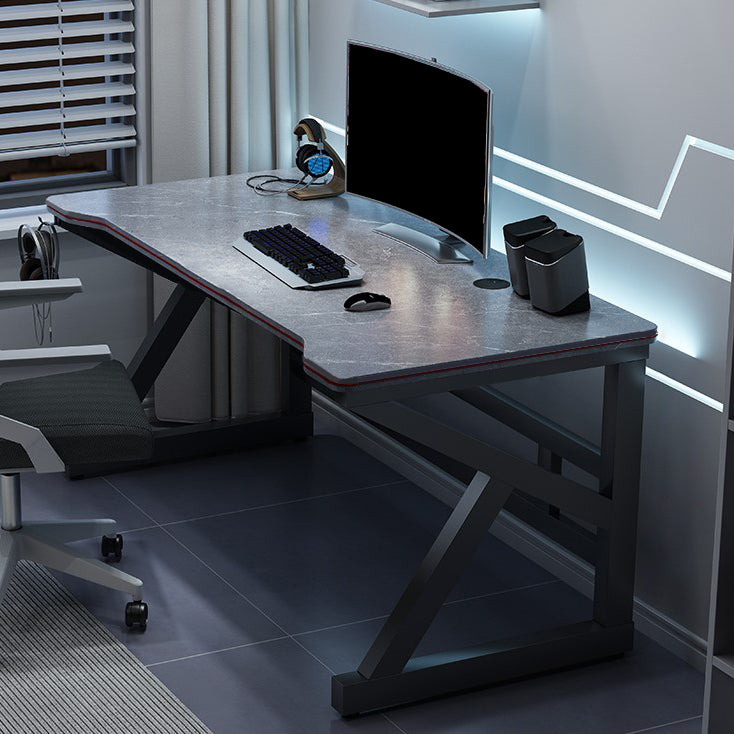 23.62" W Industrial Office Desk Antique Finish Secretary Desk with Metal Legs Clearhalo 'furn' 'furn_office_desk' 'Furniture' 'Office Desks' 'Office Furniture' 'office_desk' 6356913