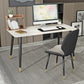 Modern Stone Office Desk 29.53 "Tall Parsons Base Writing Desk