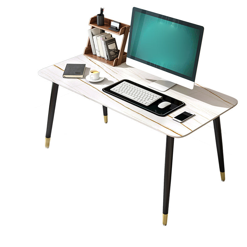 Modern Stone Office Desk 29.53 "Tall Parsons Base Writing Desk