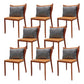 Faux Leather Kitchen Dining Armless Chair Wingback Side Chair Orange 8 Piece Set Clearhalo 'Dining Chairs' 'Dining Tables & Seating' 'dining_chair' 'furn' 'furn_dining_chair' 'Furniture' 'Kitchen & Dining Furniture' 6357118