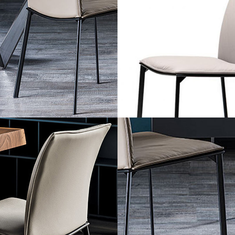 Sillas de comedor tapizadas contemporáneas silla de comedor de cocina en blanco