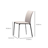 Sillas de comedor tapizadas contemporáneas silla de comedor de cocina en blanco